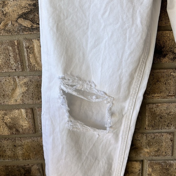 Free People White Jeans distressed style button fly size 27 - Picture 2 of 12